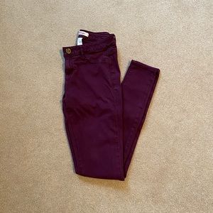 Refuge Burgundy Skinny Jeans